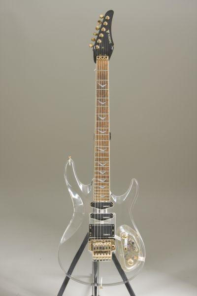 Appraisal: Samick Lucite Electric Guitar made in Korea serial clear double