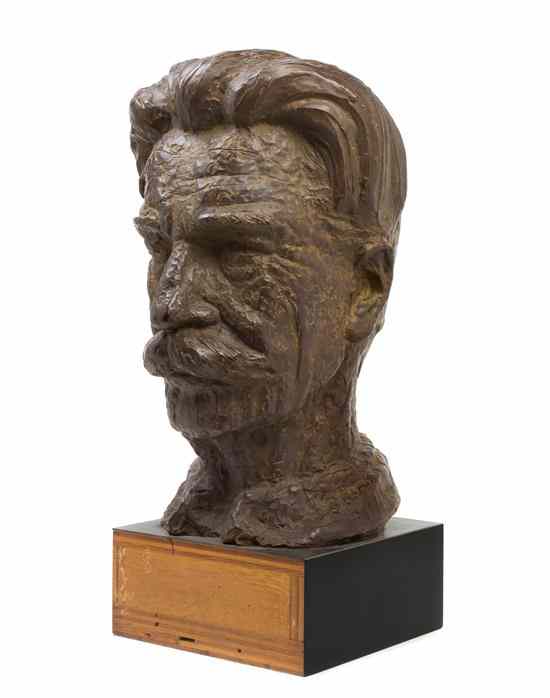 Appraisal: An American Bronze Bust Boris Lovet-Lorski - depicting Albert Schweitzer