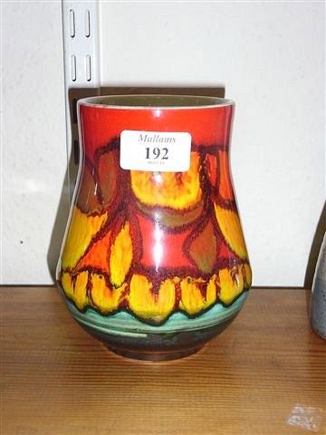 Appraisal: A POOLE STUDIO POTTERY VASE