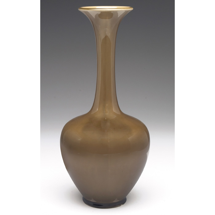 Appraisal: Rookwood vase bulbous shape in an Antique Olive Green glaze