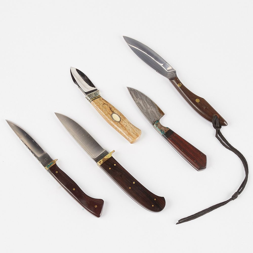 Appraisal: Grp Hunting Knives - C R Sigman Grohmann Group of