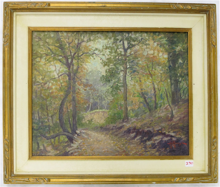 Appraisal: HOWARD HOUSE OIL ON CANVAS Oregon California - Forest Path