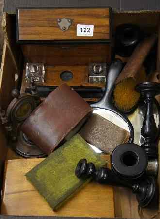 Appraisal: A Tray of Mixed Wooden Ware to include an Edwardian