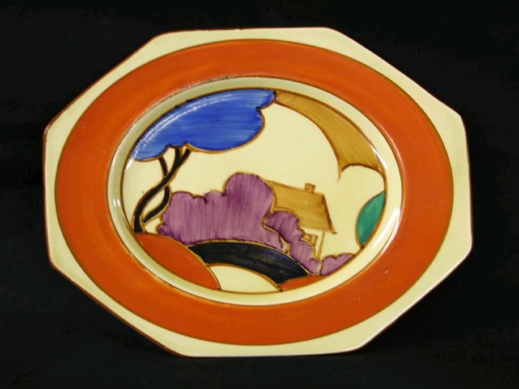 Appraisal: Clarice Cliff 'Autumn' Fantasque octagonal side plate