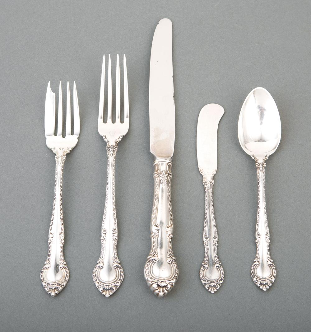 Appraisal: American Sterling Silver Luncheon Flatware Service Gorham English Gadroon pattern