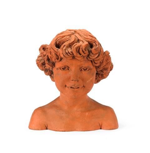 Appraisal: Barbara Tribe - Shanti terracotta inscribed 'Barbara Tribe SHANTI '