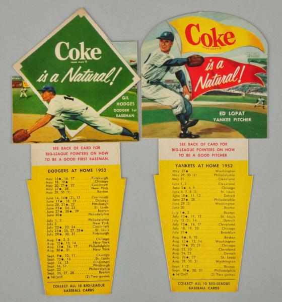 Appraisal: Lot of Coca-Cola Baseball Book Markers Description Includes one with