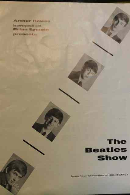 Appraisal: AN ADVERTISING PAMPHLET for The Beatles Tour together with a