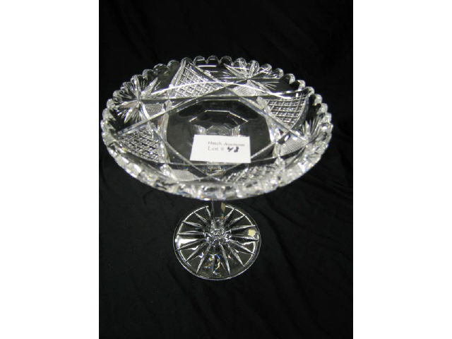 Appraisal: Brilliant Period Cut Glass Tazza