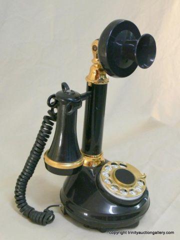 Appraisal: Candlestick Telephone - Modern - Made to resemble an antique