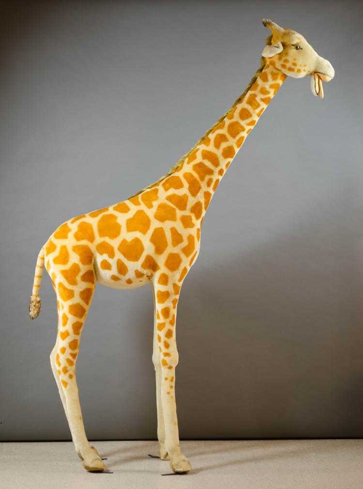 Appraisal: VINTAGE STEIFF STUDIO GIRAFFE Dot a Meier Frank Co Toy