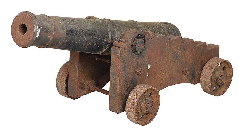 Appraisal: Naval Deck Cannon cast iron - in barrel - in