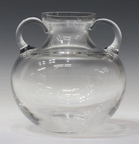 Appraisal: French Baccarat crystal urn-form vase in the Classical taste with