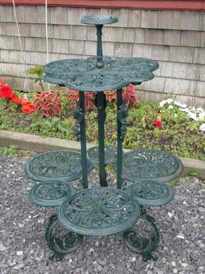 Appraisal: Cast iron plant stand '' Ht