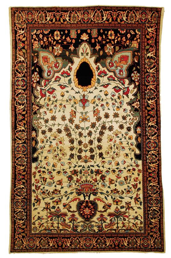 Appraisal: SAROUK FERRAGHAN PRAYER RUG Persia circa feet inches x feet