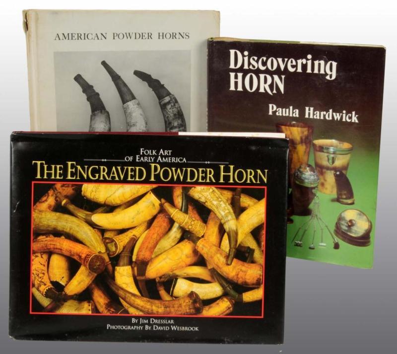 Appraisal: Lot of Powder Horn Books Description Includes The Engraved Powder