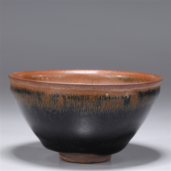 Appraisal: Chinese Southern Song Dynasty glazed ceramic hairs fur bowl tea