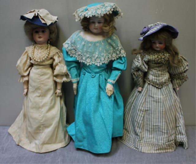 Appraisal: Antique Vintage Bisque Dolls From a Hastings-on-Hudson NY estate Back