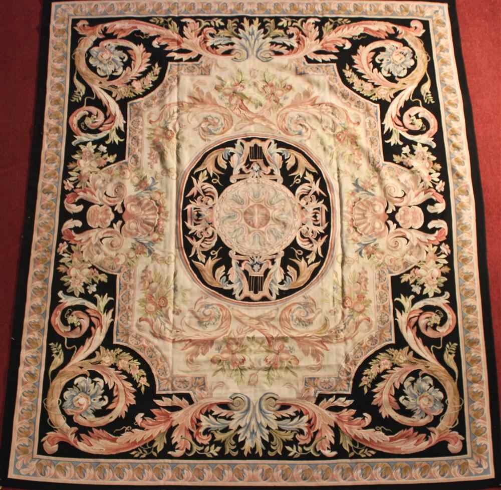 Appraisal: NEW AUBUSSON RUG approx ' x ' Retail pricing not