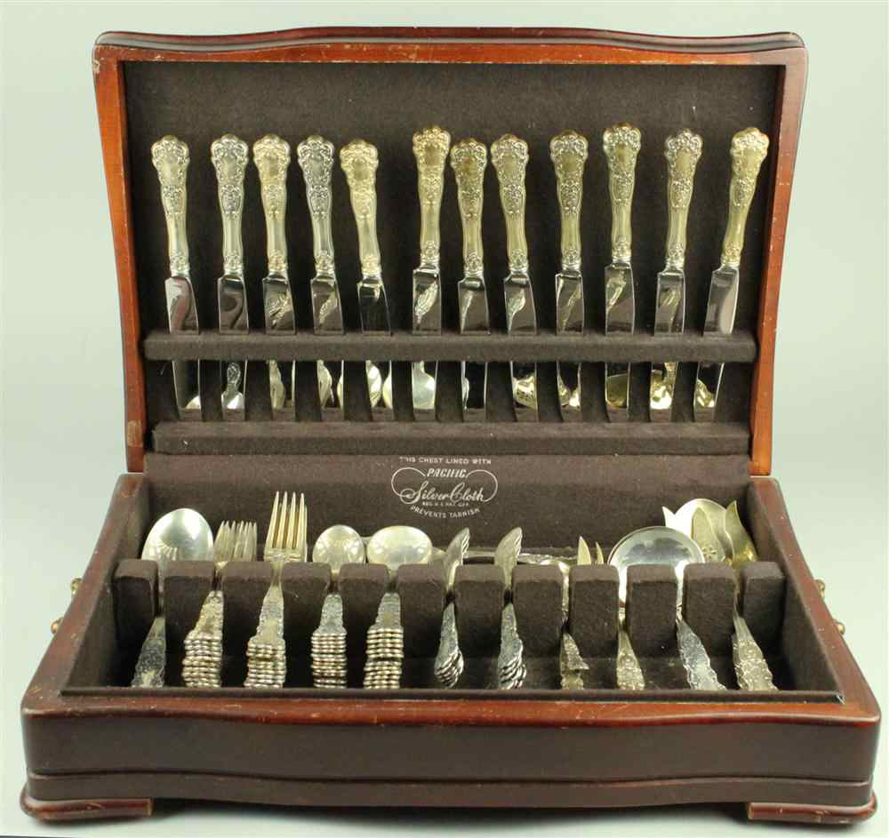 Appraisal: GORHAM STERLING ''BUTTERCUP'' PATTERN FLATWARE SERVICE Late th century comprising