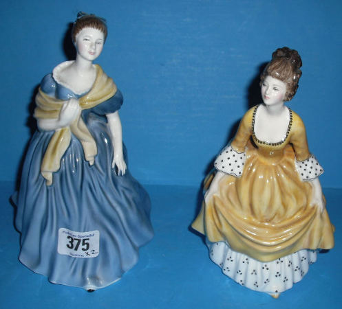 Appraisal: Royal Doulton Figures Adrienne HN and Coralie HN