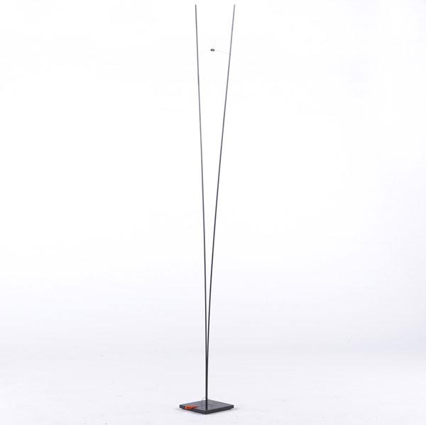 Appraisal: INGO MAURER Ilios floor lamp in black finish Missing shade