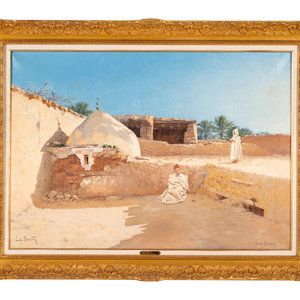 Appraisal: mile Boivin French - Vieux Biskra oil on canvas signed