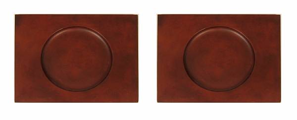 Appraisal: A pair of Porter Blanchard copper trays impressed PORTER BLANCHARD