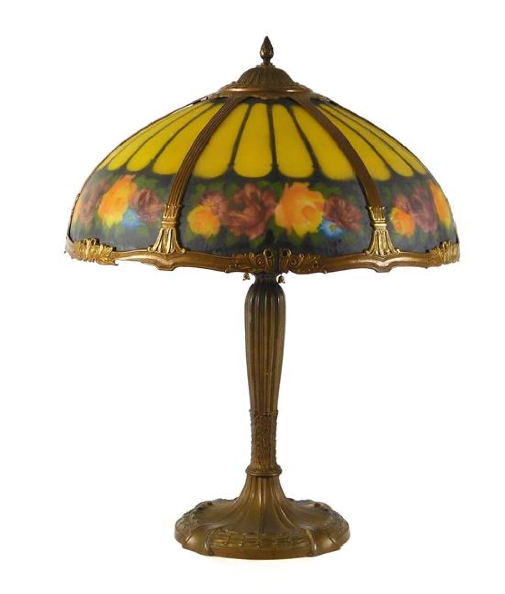 Appraisal: Attributed to Royal Art Glass Co glass shade and shaped