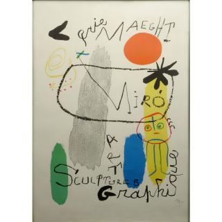 Appraisal: Joan Miro France - s Gallerie Maeght Art Sculptures Graphique