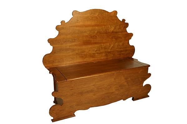 Appraisal: An Italian Renaissance style walnut bench height ft width ft