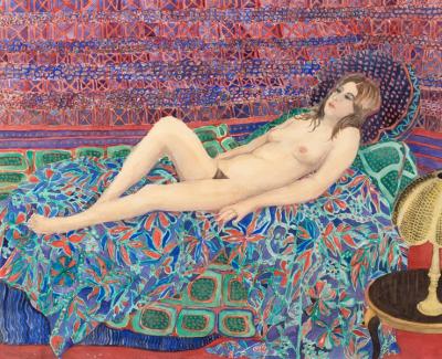 Appraisal: Lillian Delevoryas American - Study of a Nude lying on