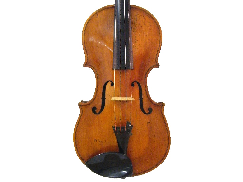 Appraisal: Interesting violin circa labelled Briani Cipriano Vicentino Alumno di Leandro