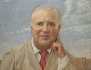 Appraisal: Maxwell Armfield RWS - - 'Portrait' tempera on board bears