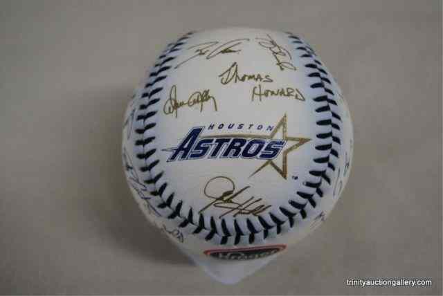 Appraisal: Astros Printed Team Signature Baseball This is for a Houston