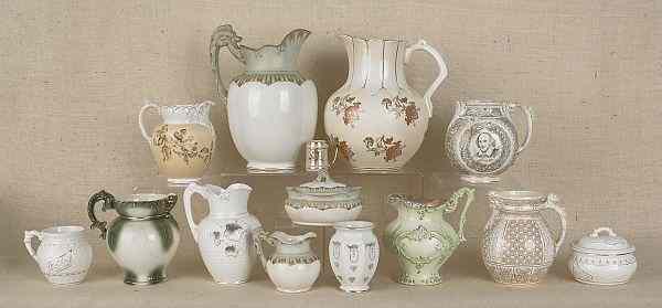 Appraisal: Fifteen pieces of miscellaneous porcelain some Bennett Pottery Baltimore Maryland