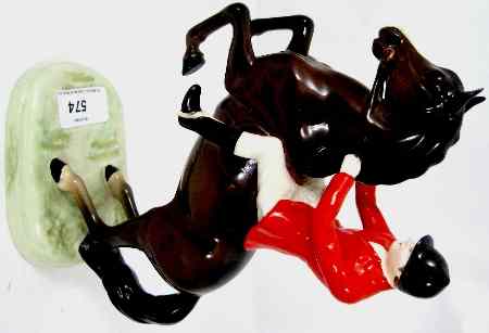 Appraisal: Beswick Huntsman On rearing Horse