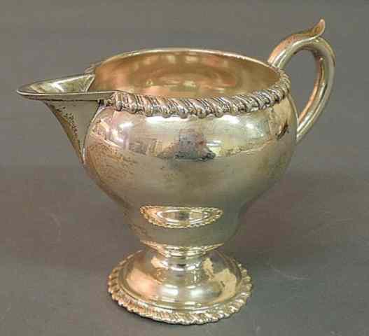 Appraisal: American George II style sterling silver creamer retailed by J