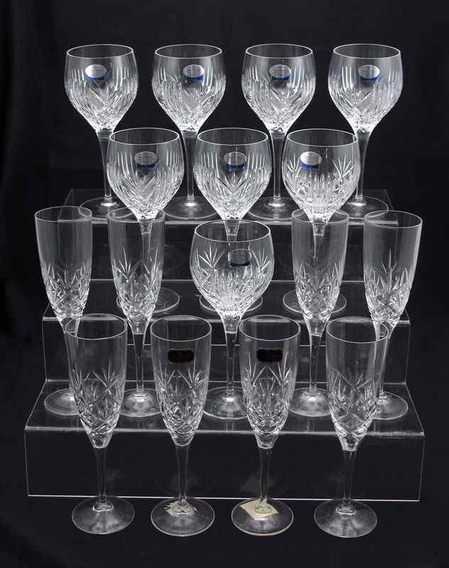 Appraisal: DOULTON CRYSTAL STEMS To include Royal Doulton Finest Crystal in