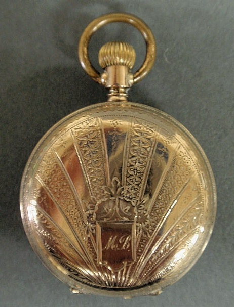 Appraisal: Ladies hunter cased k gold pocket watch dia