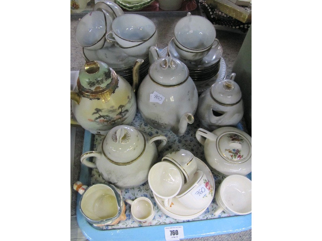 Appraisal: Tray lot of mixed ceramics and teawares