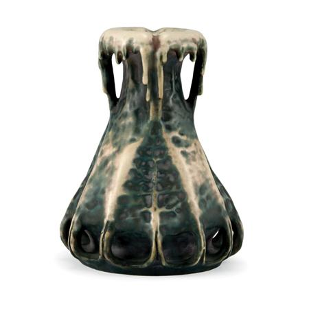 Appraisal: Reissner Stellmacher and Kessel Amphora Co Earthenware Vase Estimate -