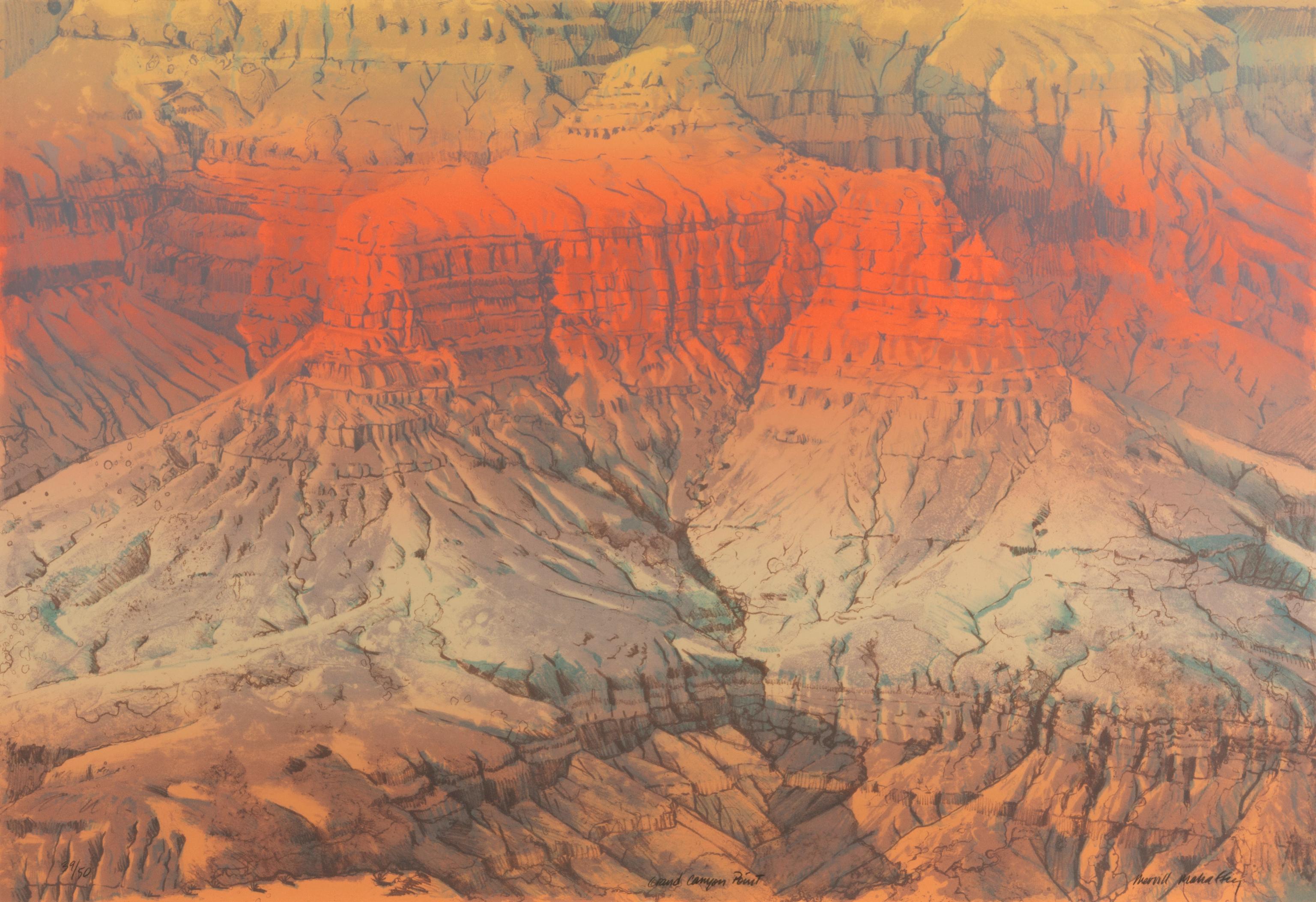 Appraisal: MERRILL MAHAFFEY 'GRAND CANYON POINT' LITHOGRAPH Merrill Mahaffey American b