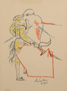 Appraisal: Jean Cocteau Lithograph Matador Jean Cocteau French - signed lithograph