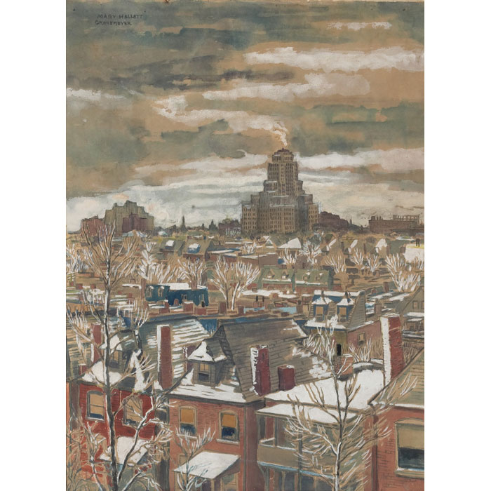 Appraisal: Mary Hallett Gronemeyer American b St Louis c gouache with