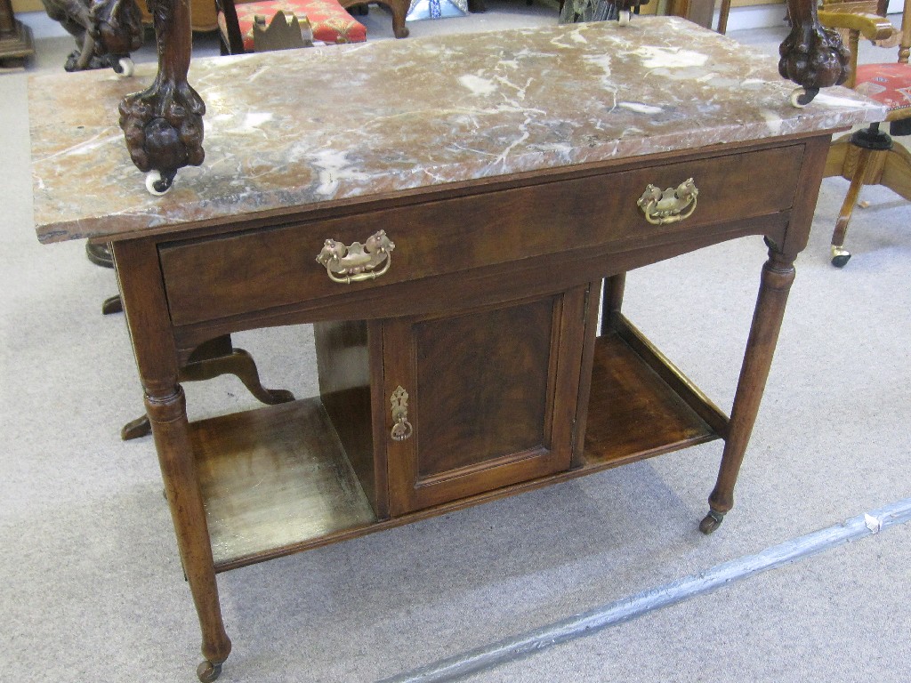 Appraisal: Marble topped washstand