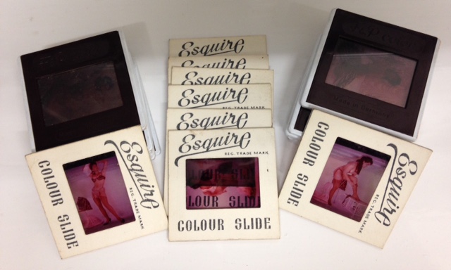 Appraisal: Vintage Glamour Eight Esquire magazine colour transparency slides and similar