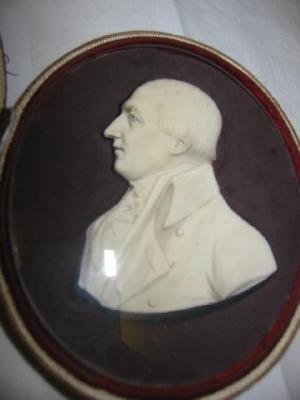 Appraisal: SAMUEL ANDREWS A Gentleman profile to the left wearing coat