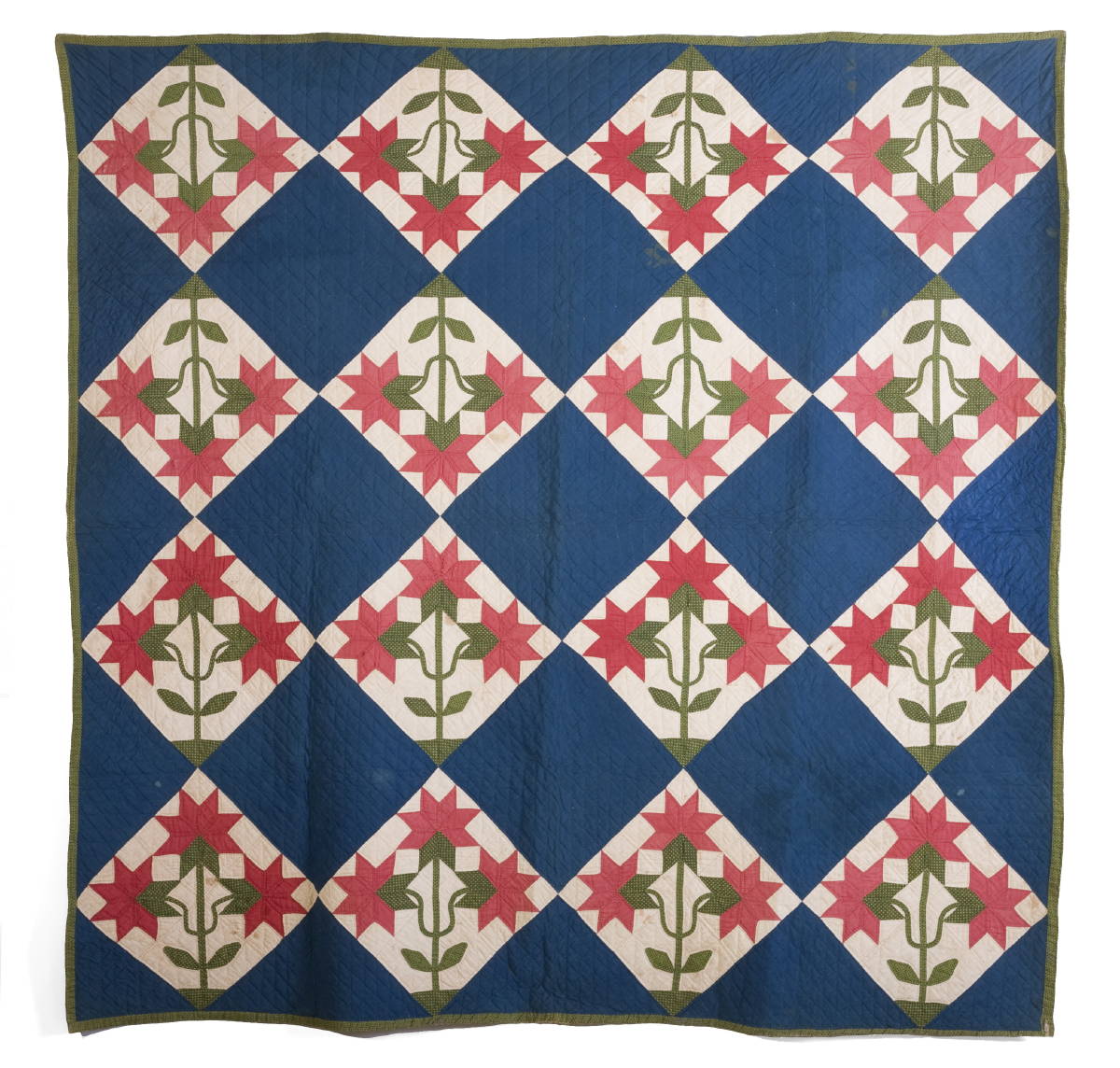 Appraisal: TEXIAN CAMPAIGNE PRINTED COTTON AND APPLIQUED QUILT DEPICTING GENERAL ZACHARY