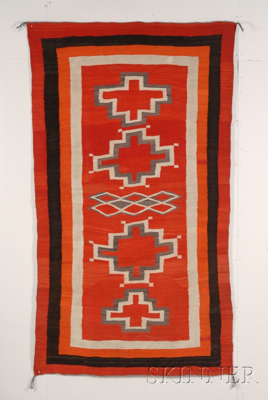 Appraisal: Southwest Transitional Rug Navajo c late th century natural and